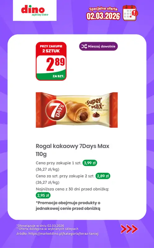 Dino - gazetka promocyjna Specjalna oferta na 02.03.2026 - promocje spoza gazetki od poniedziałku 02.03  - strona 11