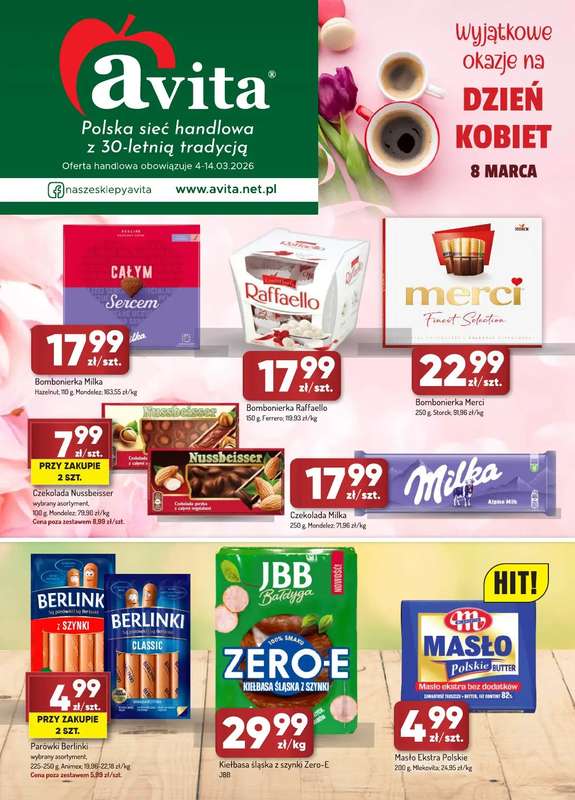 Avita - gazetka promocyjna Gazetka od środy 04.03 do soboty 14.03
