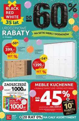 Black Red White - gazetka promocyjna Urodzinowe rabaty do -60%! od poniedziałku 02.03 do czwartku 19.03