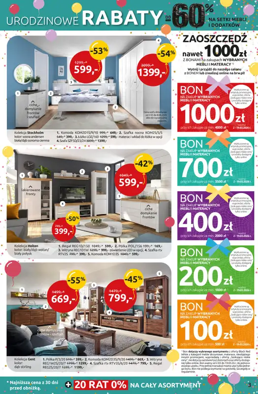 Black Red White - gazetka promocyjna Urodzinowe rabaty do -60%! od poniedziałku 02.03 do czwartku 19.03 - strona 3