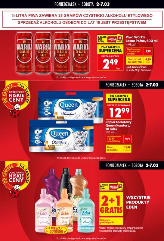 Biedronka - gazetka promocyjna Biedronkowe oszczędności od poniedziałku 02.03 do środy 04.03 - strona 8