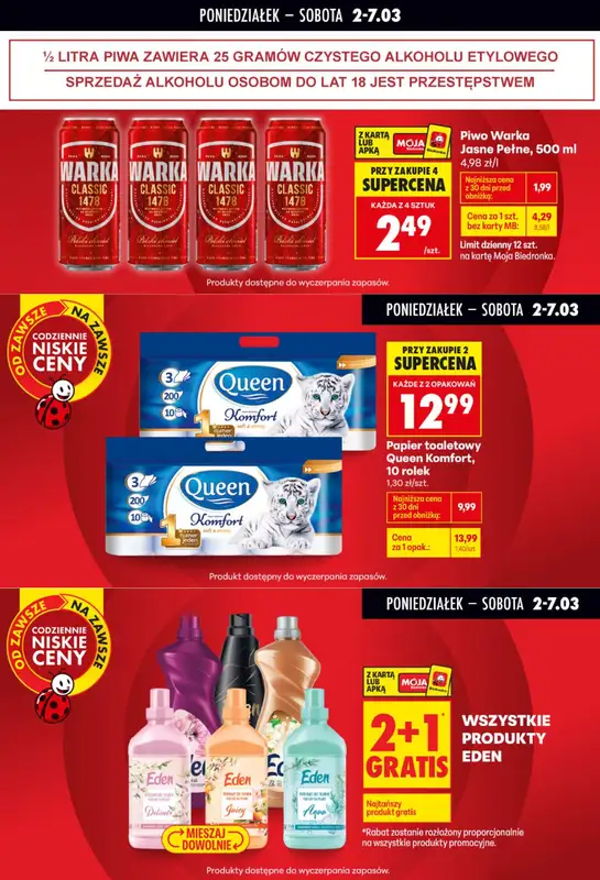 Biedronka - gazetka promocyjna Biedronkowe oszczędności od poniedziałku 02.03 do środy 04.03 - strona 8