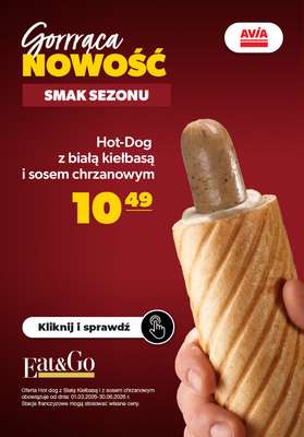 AVIA Stacje Paliw - gazetka promocyjna Smak sezonu! od poniedziałku 02.03 do wtorku 30.06