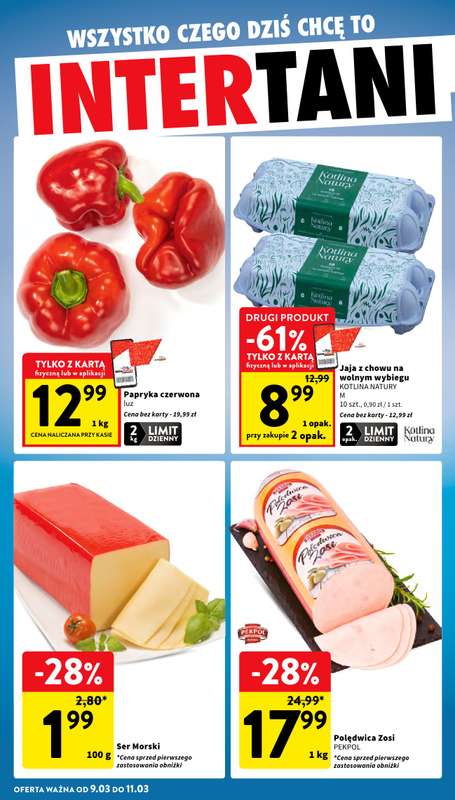 Intermarche - gazetka promocyjna Intertani start tygodnia od poniedziałku 09.03 do środy 11.03 - strona 2