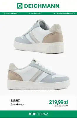 Deichmann - gazetka promocyjna Sneakersy płaskie damskie od poniedziałku 02.03  - strona 5