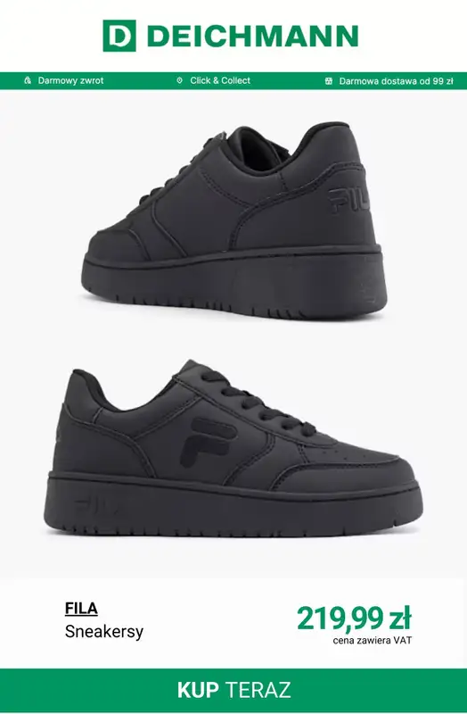 Deichmann - gazetka promocyjna Sneakersy płaskie damskie od poniedziałku 02.03  - strona 11