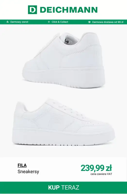 Deichmann - gazetka promocyjna Sneakersy płaskie damskie od poniedziałku 02.03  - strona 9