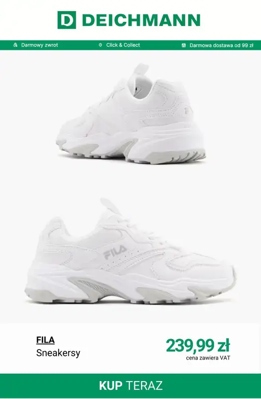 Deichmann - gazetka promocyjna Sneakersy płaskie damskie od poniedziałku 02.03  - strona 13