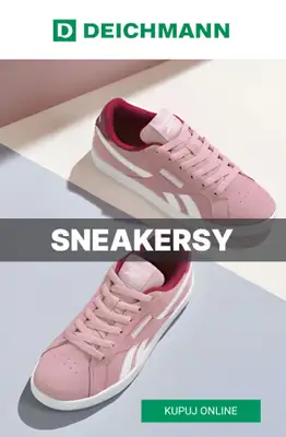 Deichmann - gazetka promocyjna Sneakersy płaskie damskie od poniedziałku 02.03 