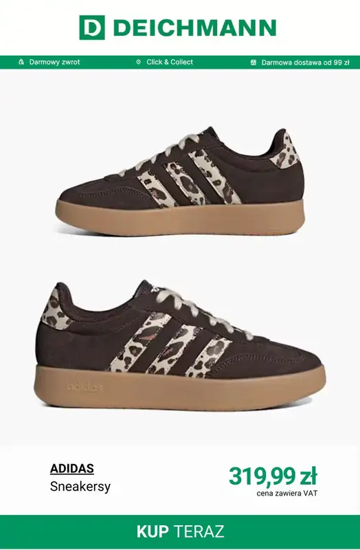 Deichmann - gazetka promocyjna Sneakersy płaskie damskie od poniedziałku 02.03  - strona 12