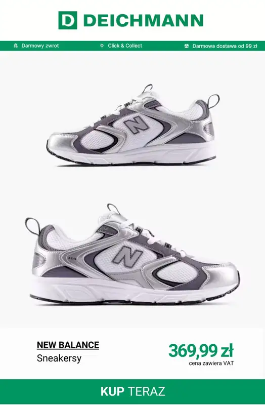 Deichmann - gazetka promocyjna Sneakersy płaskie damskie od poniedziałku 02.03  - strona 8
