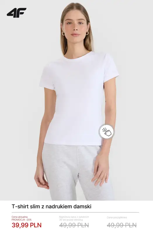 4F - gazetka promocyjna Koszulki i T-shirty damskie – od 19,99 zł od poniedziałku 02.03  - strona 6
