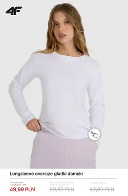 4F - gazetka promocyjna Koszulki i T-shirty damskie – od 19,99 zł od poniedziałku 02.03  - strona 3