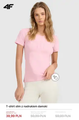 4F - gazetka promocyjna Koszulki i T-shirty damskie – od 19,99 zł od poniedziałku 02.03  - strona 9