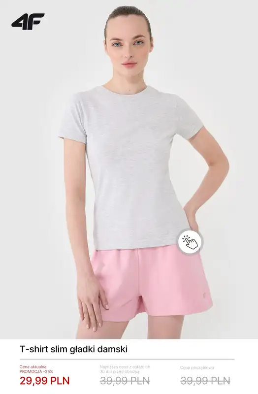 4F - gazetka promocyjna Koszulki i T-shirty damskie – od 19,99 zł od poniedziałku 02.03  - strona 5
