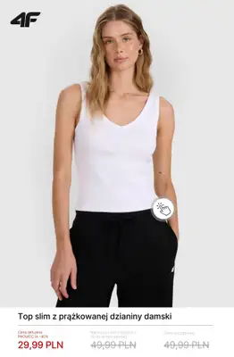 4F - gazetka promocyjna Koszulki i T-shirty damskie – od 19,99 zł od poniedziałku 02.03  - strona 11