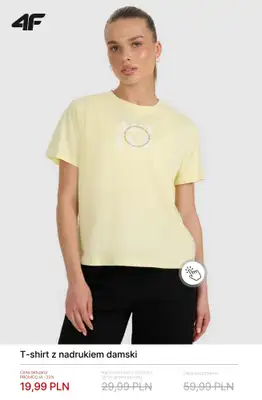 4F - gazetka promocyjna Koszulki i T-shirty damskie – od 19,99 zł od poniedziałku 02.03  - strona 4