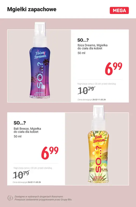 Rossmann - gazetka promocyjna MEGA promocje na zapachy! od poniedziałku 02.03 do środy 04.03 - strona 8