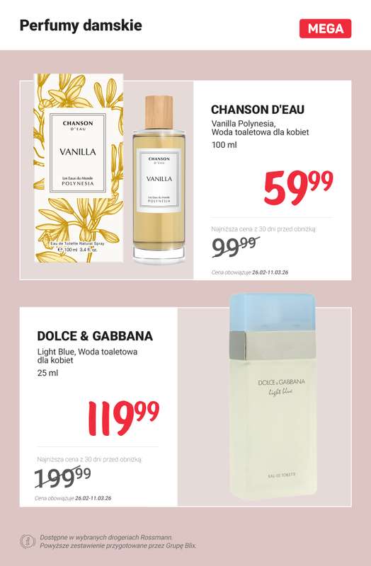 Rossmann - gazetka promocyjna MEGA promocje na zapachy! od poniedziałku 02.03 do środy 04.03 - strona 4
