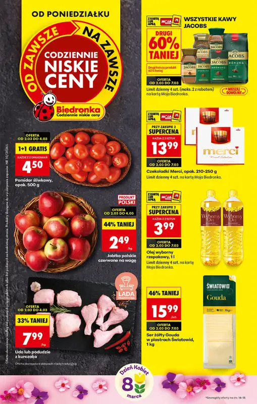 Biedronka - gazetka promocyjna Od poniedziałku, Z ladą tradycyjną  