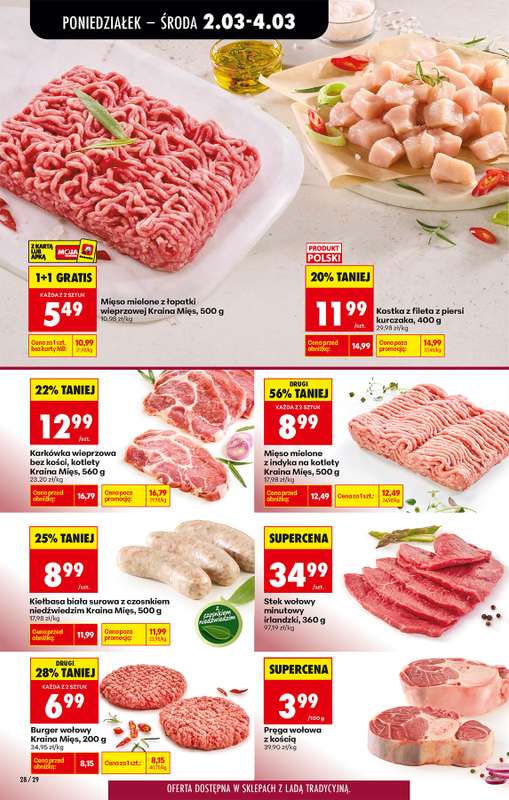 Biedronka - gazetka promocyjna Od poniedziałku, Z ladą tradycyjną od poniedziałku 02.03 do soboty 07.03 - strona 44