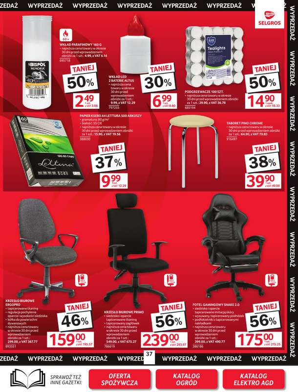 Selgros - gazetka promocyjna Oferta przemysłowa od czwartku 05.03 do środy 18.03 - strona 39