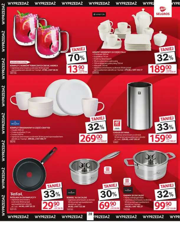 Selgros - gazetka promocyjna Oferta przemysłowa od czwartku 05.03 do środy 18.03 - strona 30