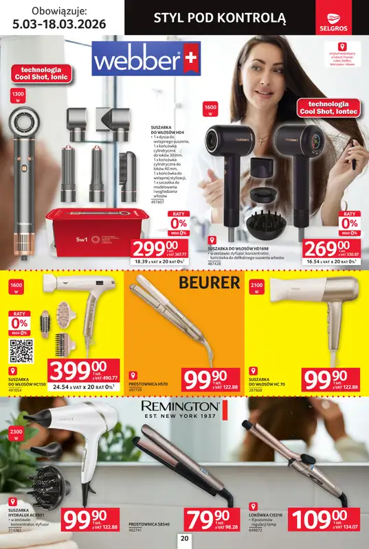 Selgros - gazetka promocyjna Katalog Elektro AGD od czwartku 05.03 do środy 18.03 - strona 20