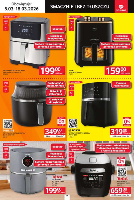 Selgros - gazetka promocyjna Katalog Elektro AGD od czwartku 05.03 do środy 18.03 - strona 7