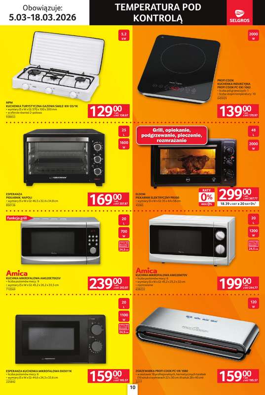Selgros - gazetka promocyjna Katalog Elektro AGD od czwartku 05.03 do środy 18.03 - strona 10