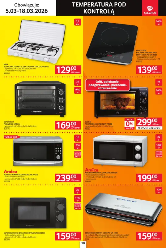 Selgros - gazetka promocyjna Katalog Elektro AGD od czwartku 05.03 do środy 18.03 - strona 10