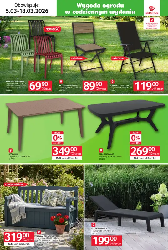 Selgros - gazetka promocyjna Katalog Ogród od czwartku 05.03 do środy 18.03 - strona 15