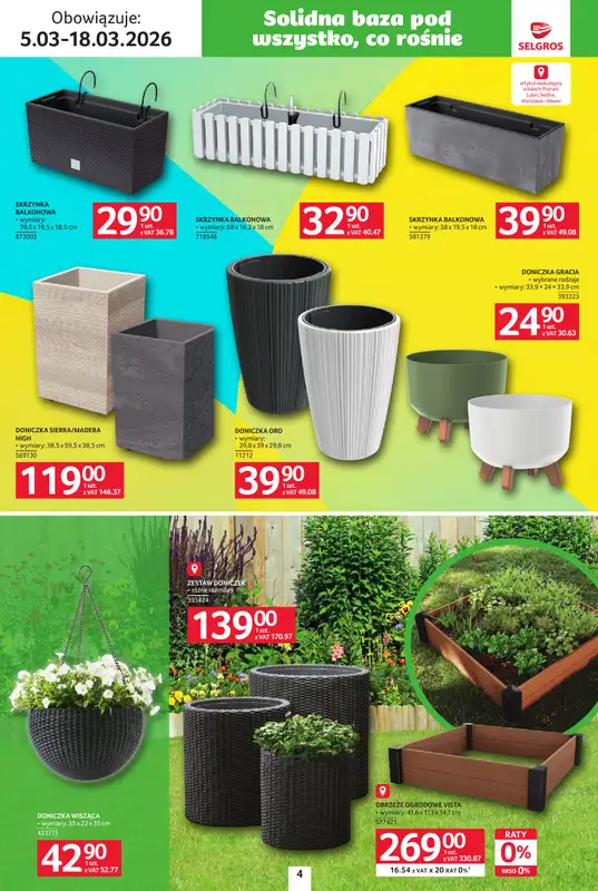 Selgros - gazetka promocyjna Katalog Ogród od czwartku 05.03 do środy 18.03 - strona 4