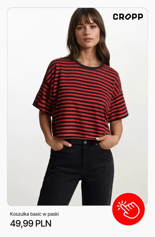 Cropp - gazetka promocyjna Koszulki i t-shirty damskie od poniedziałku 02.03  - strona 5