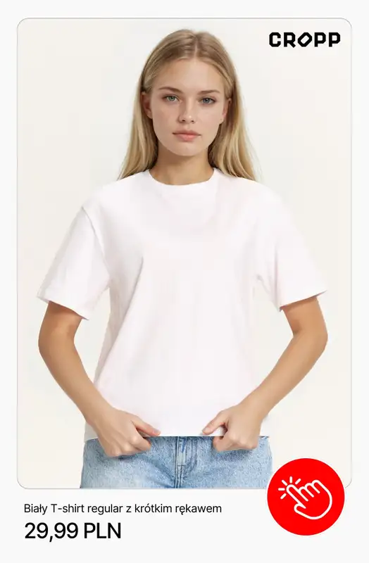 Cropp - gazetka promocyjna Koszulki i t-shirty damskie od poniedziałku 02.03  - strona 3