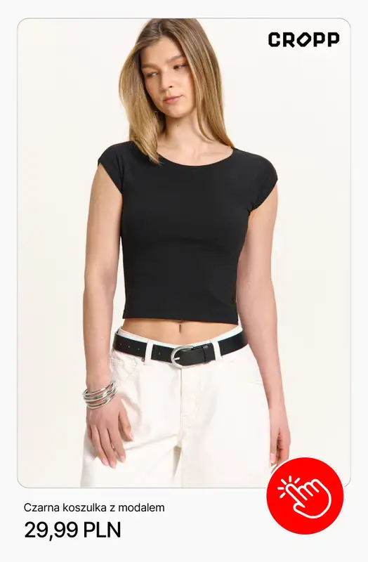 Cropp - gazetka promocyjna Koszulki i t-shirty damskie od poniedziałku 02.03  - strona 8