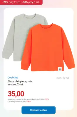 Smyk - gazetka promocyjna Ubrania i buty: -20% przy 2 szt. | -30% przy 3 szt. od poniedziałku 02.03 do czwartku 05.03 - strona 6