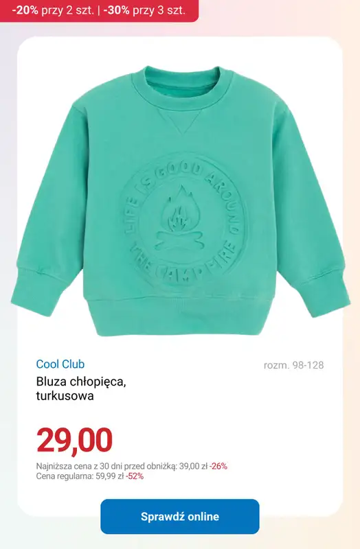 Smyk - gazetka promocyjna Ubrania i buty: -20% przy 2 szt. | -30% przy 3 szt. od poniedziałku 02.03 do czwartku 05.03 - strona 5