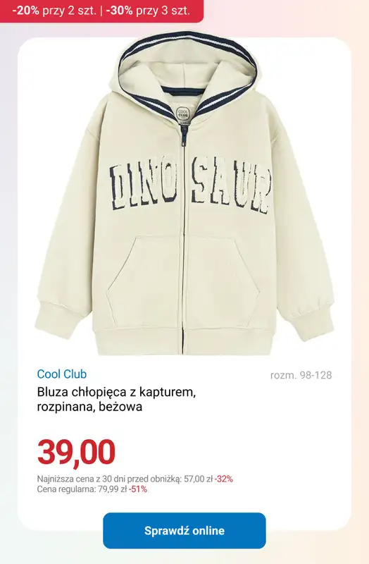 Smyk - gazetka promocyjna Ubrania i buty: -20% przy 2 szt. | -30% przy 3 szt. od poniedziałku 02.03 do czwartku 05.03 - strona 10