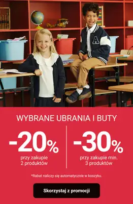 Smyk - gazetka promocyjna Ubrania i buty: -20% przy 2 szt. | -30% przy 3 szt. od poniedziałku 02.03 do czwartku 05.03