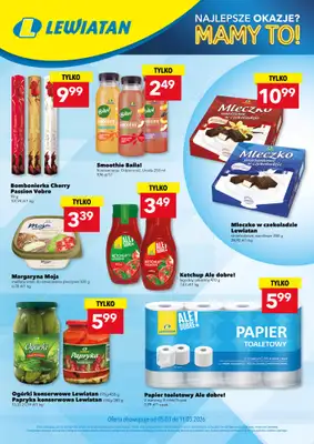 LEWIATAN - gazetka promocyjna Najlepsze okazje? MAMY TO w Lewiatanie od czwartku 05.03 do środy 11.03