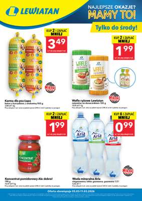 LEWIATAN - gazetka promocyjna W wielopakach taniej! od czwartku 05.03 do środy 11.03