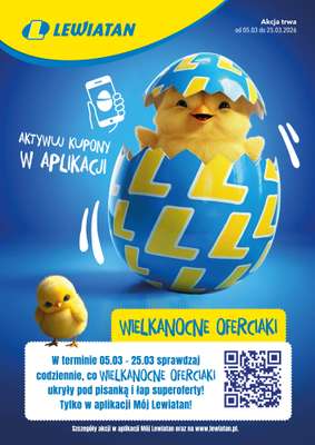 LEWIATAN - gazetka promocyjna Wielkanocne Oferciaki od czwartku 05.03 do środy 25.03