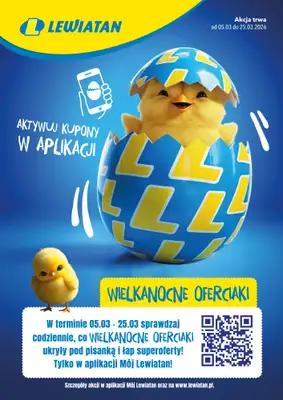 LEWIATAN - gazetka promocyjna Wielkanocne Oferciaki od czwartku 05.03 do środy 25.03