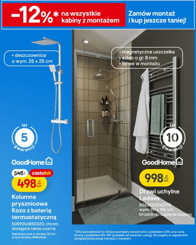 Castorama - gazetka promocyjna Łazienka, kuchnia, atomia od środy 04.03 do wtorku 17.03 - strona 8