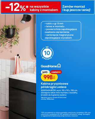 Castorama - gazetka promocyjna Łazienka, kuchnia, atomia od środy 04.03 do wtorku 17.03 - strona 11