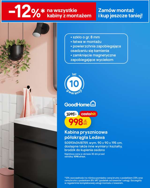 Castorama - gazetka promocyjna Łazienka, kuchnia, atomia od środy 04.03 do wtorku 17.03 - strona 11