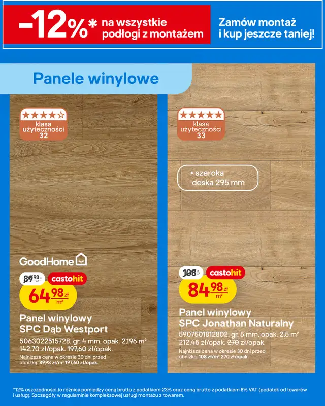 Castorama - gazetka promocyjna Podłogi, drzwi od środy 04.03 do wtorku 17.03 - strona 4