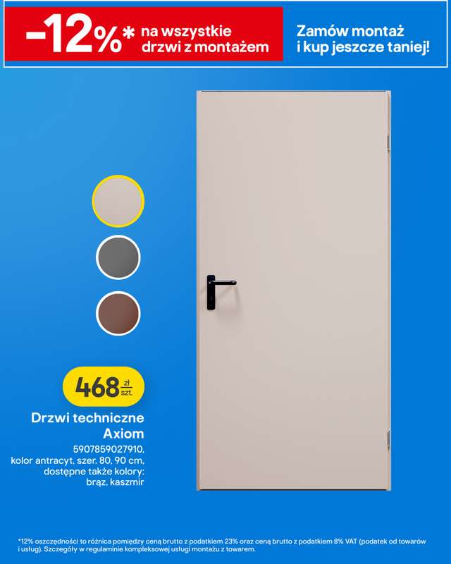 Castorama - gazetka promocyjna Podłogi, drzwi od środy 04.03 do wtorku 17.03 - strona 12