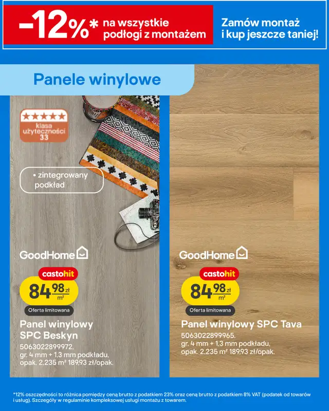 Castorama - gazetka promocyjna Podłogi, drzwi od środy 04.03 do wtorku 17.03 - strona 5